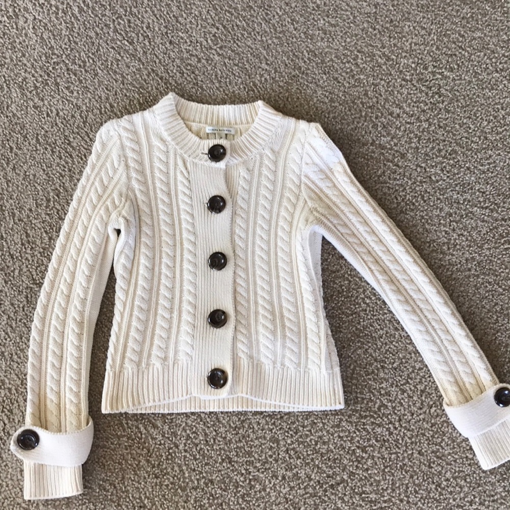 Barely worn Banana Republic white sweater